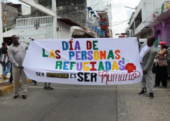 Migrantes celebran el Día Mundial del Refugiado en Chiapas
