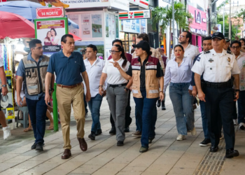 Supervisa Estefanía Mercado condiciones de la Quinta Avenida para su rehabilitación integral