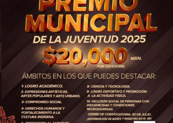 Convocan al premio municipal de la juventud 2025 en Playa del Carmen