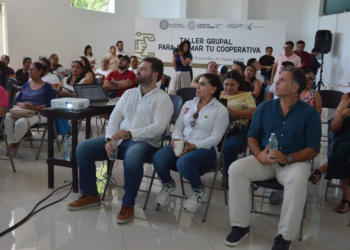 Con el objetivo de promover la organización social, la ayuda mutua y el desarrollo comunitario, el gobierno de Playa del Carmen, encabezado por la presidenta municipal Estefanía Mercado, ofreció el Taller grupal para formar tu cooperativa en el salón Oval del nuevo Palacio Municipal.