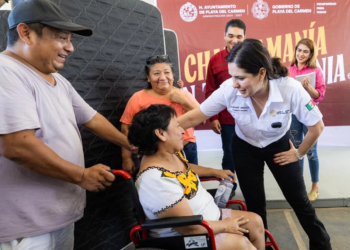 Chambamanía llegó a La Guadalupana, Estefanía Mercado pone al servicio trámites gratuitos