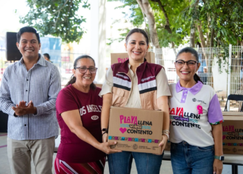 Estefanía Mercado lleva bienestar alimentario a 600 familias de Villas del Sol