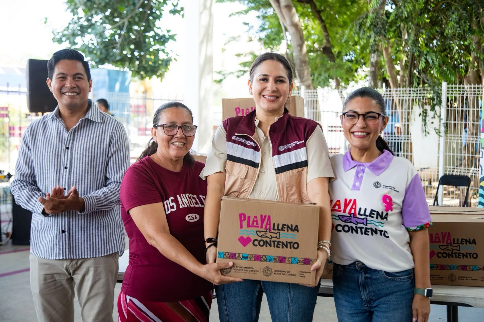 Estefanía Mercado lleva bienestar alimentario a 600 familias de Villas del Sol