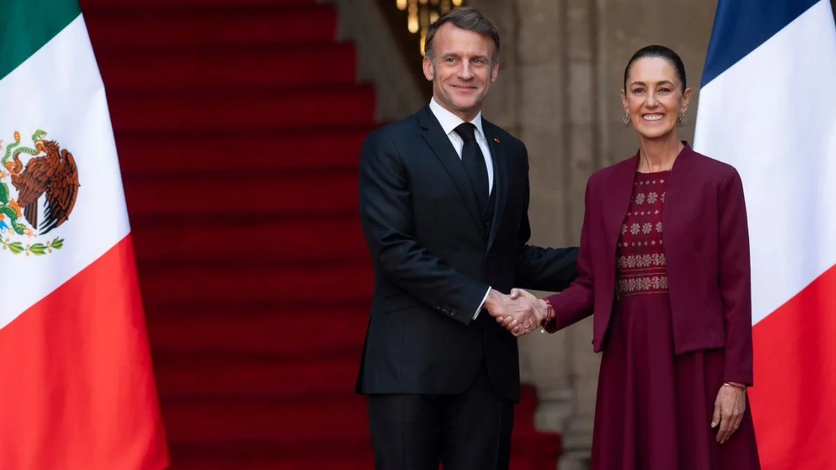 Sheinbaum recibe a Emmanuel Macron refuerzan lazos bilaterales