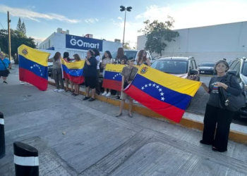 protesta Venezuela Cancún