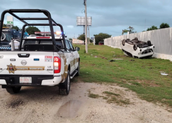 accidente vial en Cancún