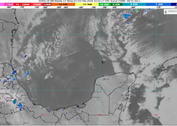 Frente Frío 33 llegará a la Península de Yucatán: Pronostican frío prolongado, lluvias y vientos fuertes