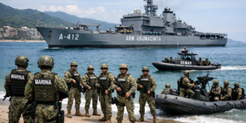 Marina despliega buque de guerra y 103 infantes en Puerto Vallarta para reforzar seguridad