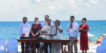 ¡Sí, Acepto! 314 Parejas Unen Sus Vidas en las Bodas Colectivas 2026 del Portal Maya en Playa del Carmen