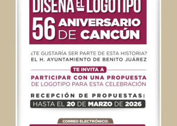 Convocan a diseñadores para crear logotipo del 56 aniversario de Cancún