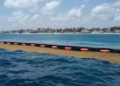 Alistan instalación de barreras antisargazo en Cancún; Playa Coral sería punto estratégico