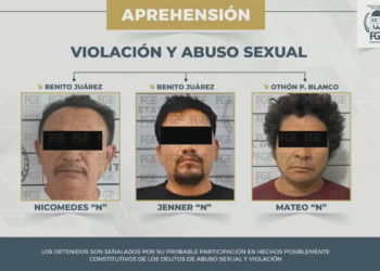 Caen tres hombres abuso sexual contra menores en Cancún y Chetumal