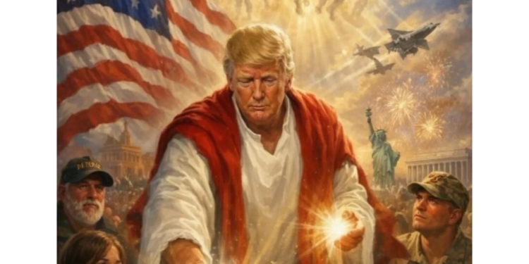 Trump elimina imagen donde aparece como Jesucristo tras desatar polémica mundial