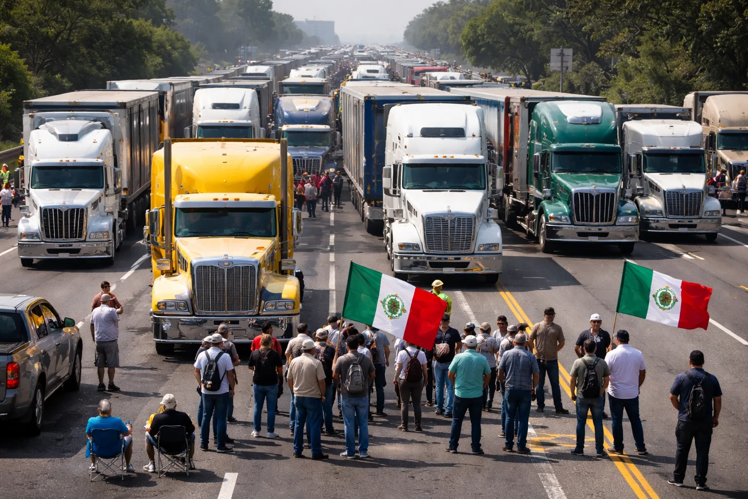 Transportistas anuncian paro nacional este 6 de abril y posibles bloqueos en carreteras de México