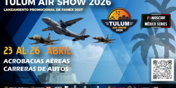Espectáculo Aéreo Tulum 2026: aviones, acrobacias y NASCAR llegarán al nuevo aeropuerto