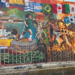 Un mural gigante que quiere hacer historia… y tiene al futbol como protagonista