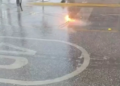 Cae cable de alta tensión